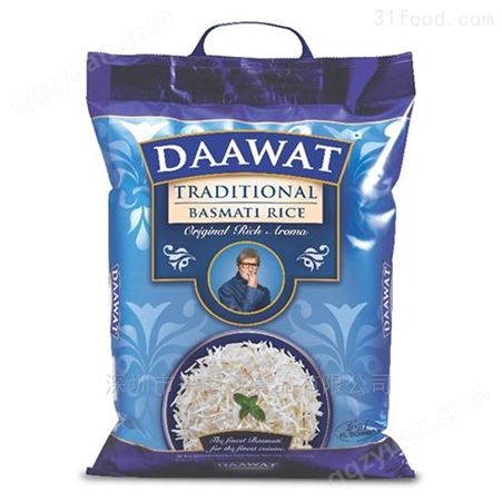 印度香米印度巴斯马蒂大米 白色长粒香米